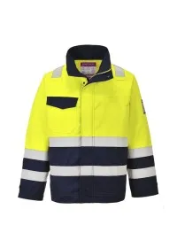 Portwest MV25 Hi-Vis Modaflame Jacket Yell-Nav