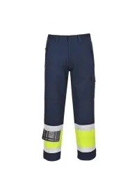 Portwest MV26 Hi-Vis Modaflame Trousers Yell-Nav