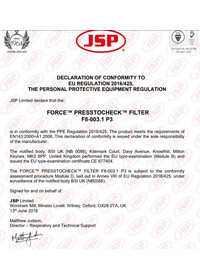 JSP Press to check filters P3 filters Pack of 2