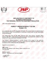 JSP Press to check filters P3 filters Pack of 2