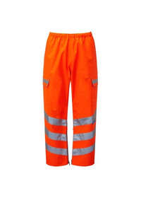 Pulsarail Orange Hi Vis Waterproof Overtrouser PR503