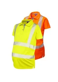 Ladies Maternity Hi Vis Poloshirt Leo PM03