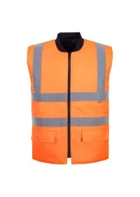 Portwest S469 Hi Vis Reversible Bodywarmer