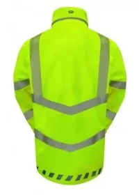 Waterproof breathable hi vis coat yellow Pulsar EVO100