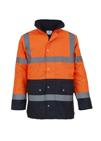 Orange and Blue Hi Vis coat