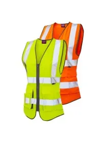 Ladies Hi Vis Vest With Pockets Leo WL11
