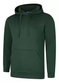 Uneek UX4 Hooded Sweatshirt Bottle Green