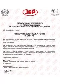 JSP  Press To Check A2P3 Filters pack of 2