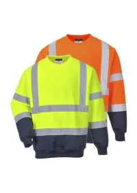 Personalised Two Tone Hi Vis Sweatshirt