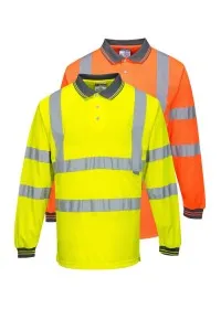 Product Design Hi Vis Long Sleeved Polo