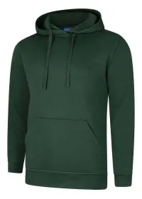 Uneek UX4 Hooded Sweatshirt Bottle Green
