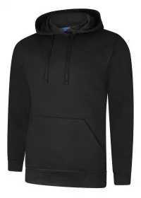 Uneek UX4 Hooded Sweatshirt Black