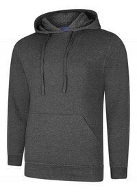 Uneek UX4 Hooded Sweatshirt Charcoal