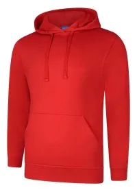 Uneek UX4 Hooded Sweatshirt Red
