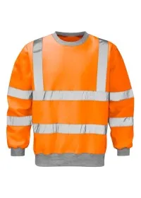 Hi Vis Orange Railway Sweatshirt