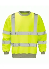 Hi Vis Yellow Sweatshirt Class 3
