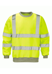 Hi Vis Yellow Sweatshirt Class 3