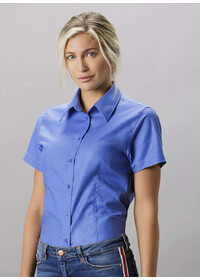 Kustom Kit Workplace Oxford Blouse Short Sleeve KK360