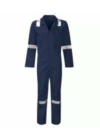 Navy Flame Retardant Hi Vis Coverall