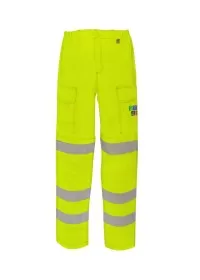 Yellow Flame Retardant Hi Vis Combat Trousers