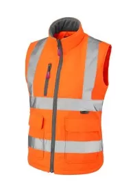 Women's Hivis Bodywarmer Leo BWL01 Orange