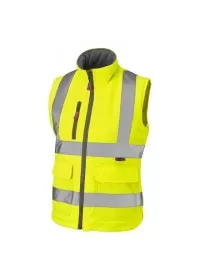 Women's Hivis Bodywarmer Leo BWL01 Yellow