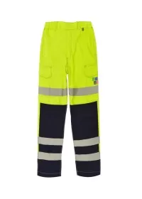 Flame Retardant ARC Yellow And Blue Hi Vis Combat Trousers