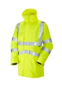 Breathable Hivis Coat Leo A04 Yellow
