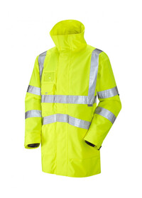 Breathable Hivis Coat Leo A04 Yellow