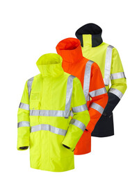 100% Waterproof  Breathable Hivis Coat  Leo A04