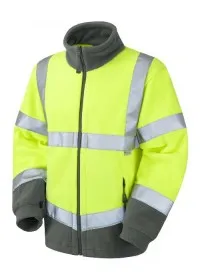 Yellow Hi Vis Fleece Jacket Leo F01