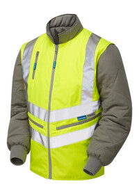 Hi Vis Bodywarmer with Zip Off Sleeves Pulsar P422