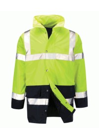 Yellow and Blue Hi Vis Jacket