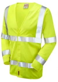 Yellow Orange Hi Vis Flame retardant Long Sleeve Vest