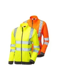 Ladies Zipped Hi Vis Sweatshirt Leo SSL03