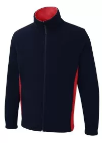 Two Tone Fleece Uneek UC617 Navy/Red
