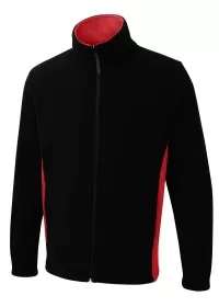 Two Tone Fleece Uneek UC617 Black/Red