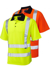 Personalised Hi Vis Comfort Polo Shirt Leo P01