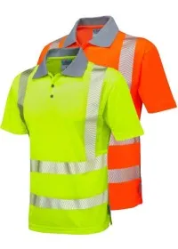 Personalised Hi Vis Polo Shirt Leo P03