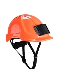 PB55 Safety Helmet with ID Badge Holder Orange