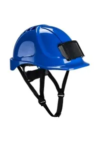 PB55 Safety Helmet with ID Badge Holder Royal