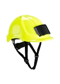 PB55 Safety Helmet with ID Badge Holder Yellow