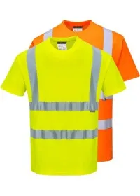 Personalised Hi Vis Comfort Short Sleeve T-Shirt