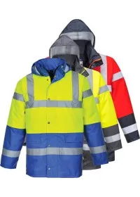Personalised Hi Vis Contrast Traffic Jacket Portwest S466