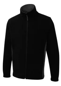 Two Tone Fleece Uneek UC617 Black/Charcoal