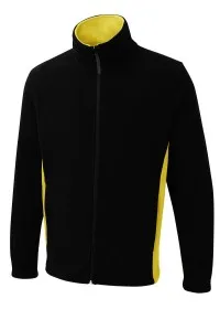 Two Tone Fleece Uneek UC617 Black/Yellow