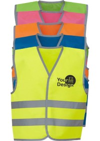 Custom Printed Kids Coloured Hi Vis Vest