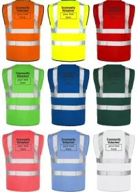 Community Volunteer Hi Vis Vest All Colours