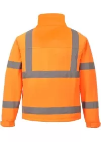 Hi Vis Classic Softshell Jacket S424 Portwest Orange Rear