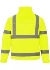 Hi Vis Classic Softshell Jacket S424 Portwest Yellow Rear